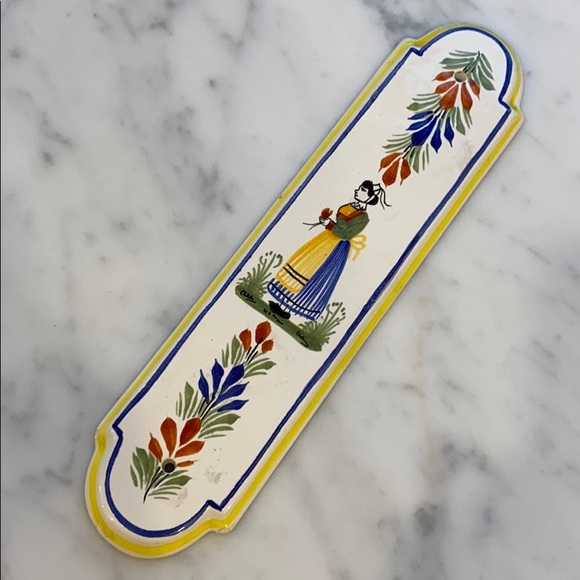 Henriot Quimper door push plate - Picture 1 of 4